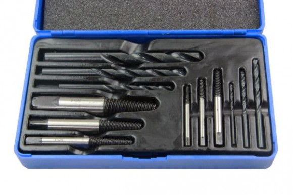 Linkse tapset / draadeind en tapeind verwijderaarset 12-delig